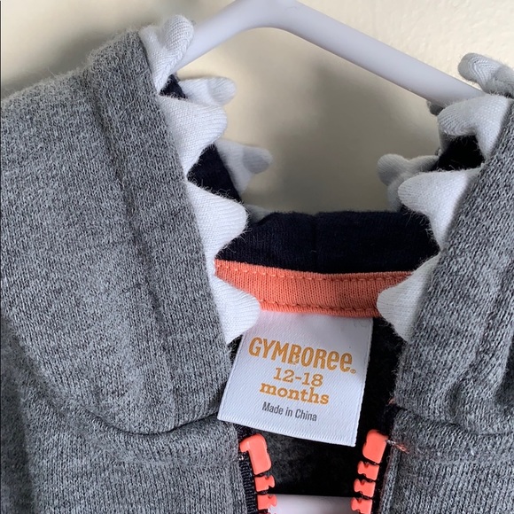 Gymbore Shark zip up hoodie - Picture 2 of 2